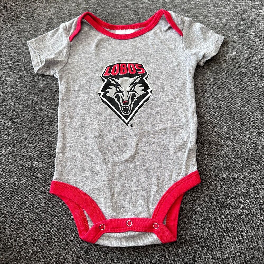 UNM Lobo Onesie size 3-6 months University of New Mexico Infant Onesie